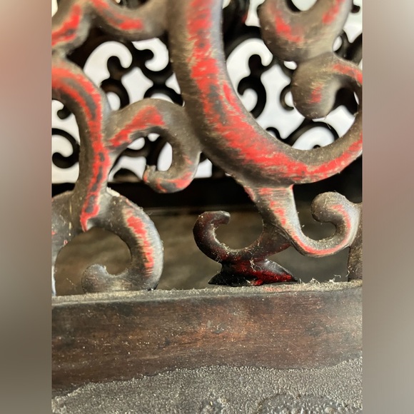 Ornate Brown and Gold Fleur-de-Lis Decorative Accent - Picture 8 of 10